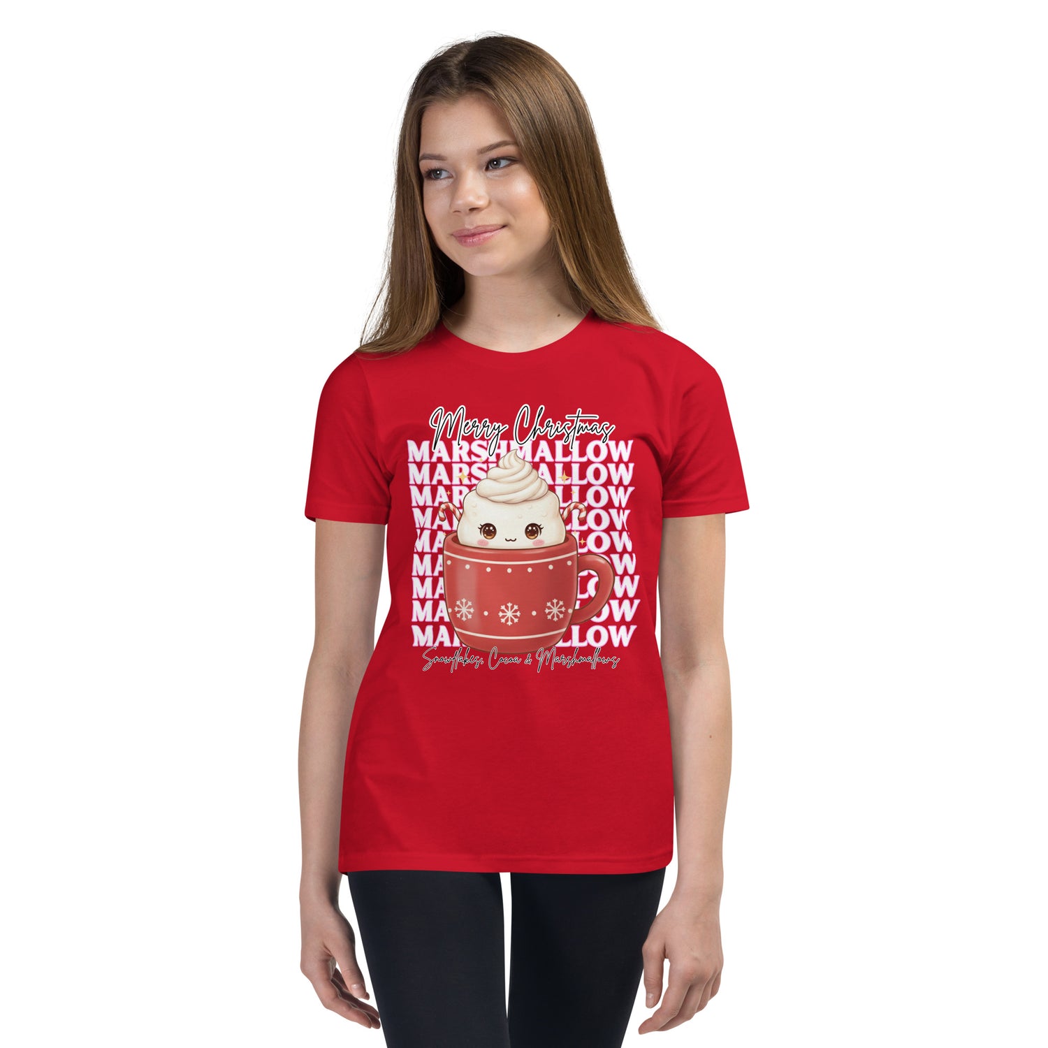 &quot;Marshmallow, Merry Christmas...&quot; | Youth Short Sleeve T-Shirt | – RB Designa Co