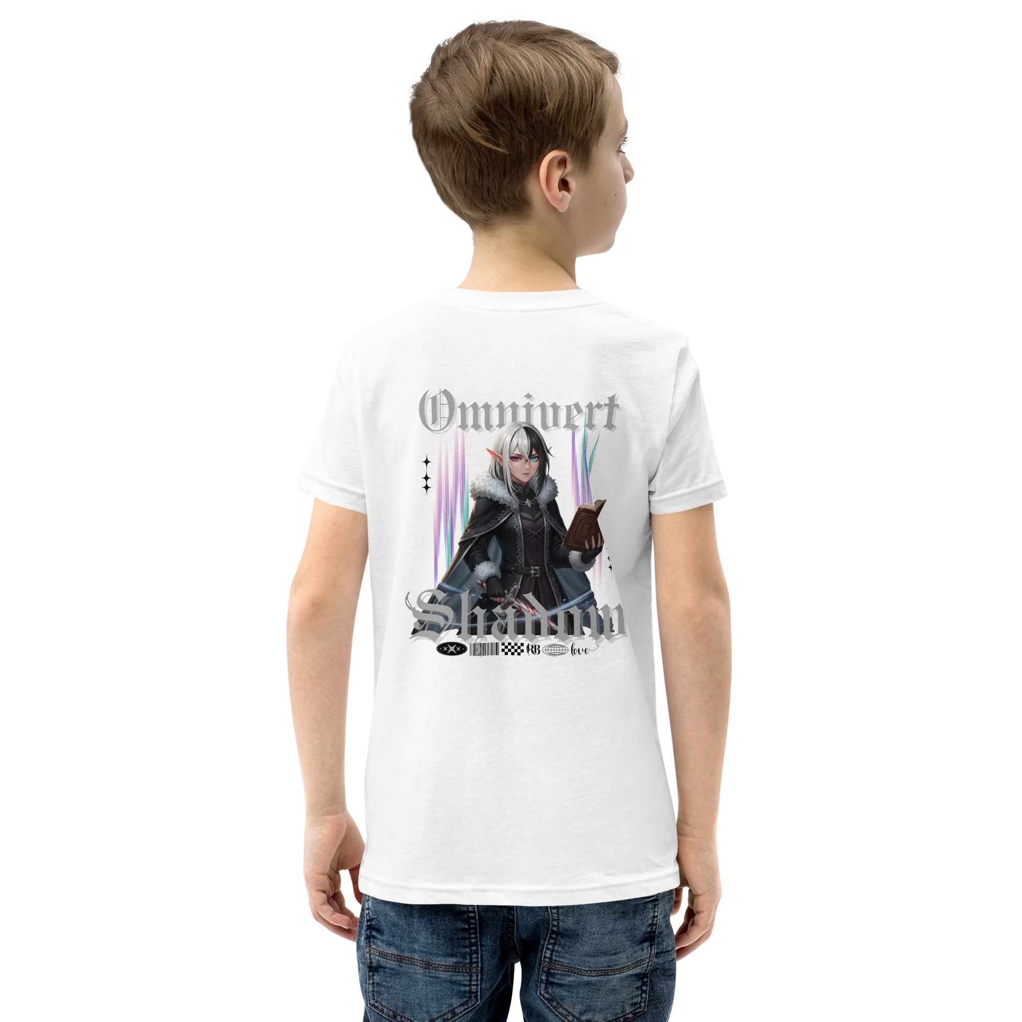 &quot;Omnivert Shadow&quot; | Youth Short Sleeve T-Shirt | Black | – RB Designa Co