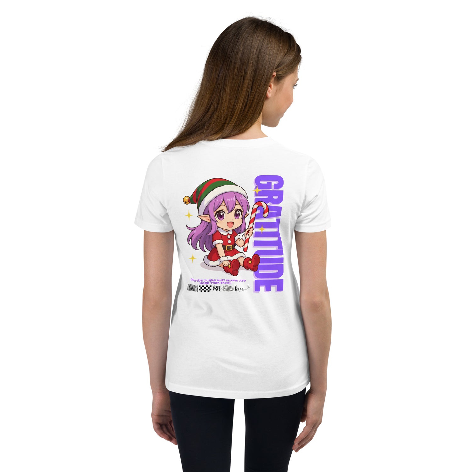 &quot;Gratitude&quot; | Youth Short Sleeve T-Shirt | Black | – RB Designa Co