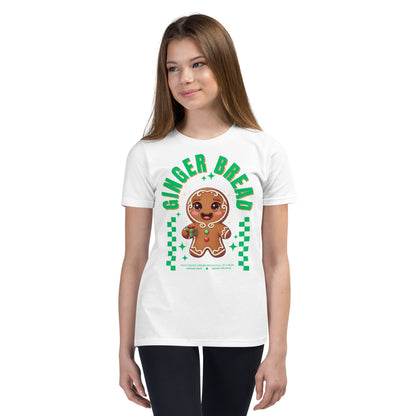 Gingerbread Joy- Green | Youth Short Sleeve T-Shirt | – RB Designa Co