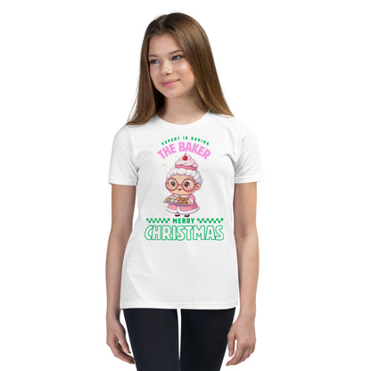 Expert in Baking: The Grandma Baker- Green and Pink | Youth Short Sleeve T-Shirt | – RB Designa Co