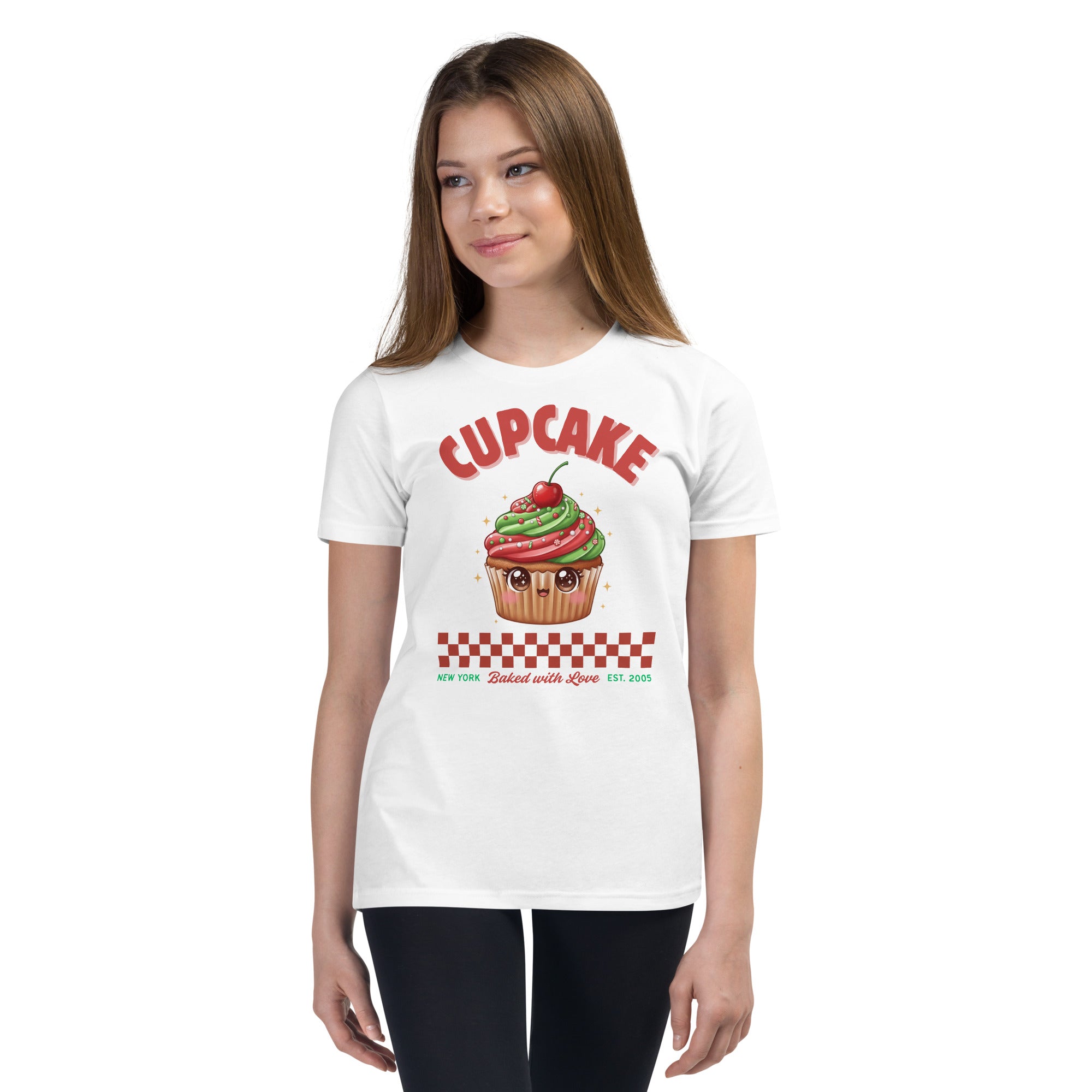 Cupcake: Baked With Love | Youth Short Sleeve T-Shirt | – RB Designa Co