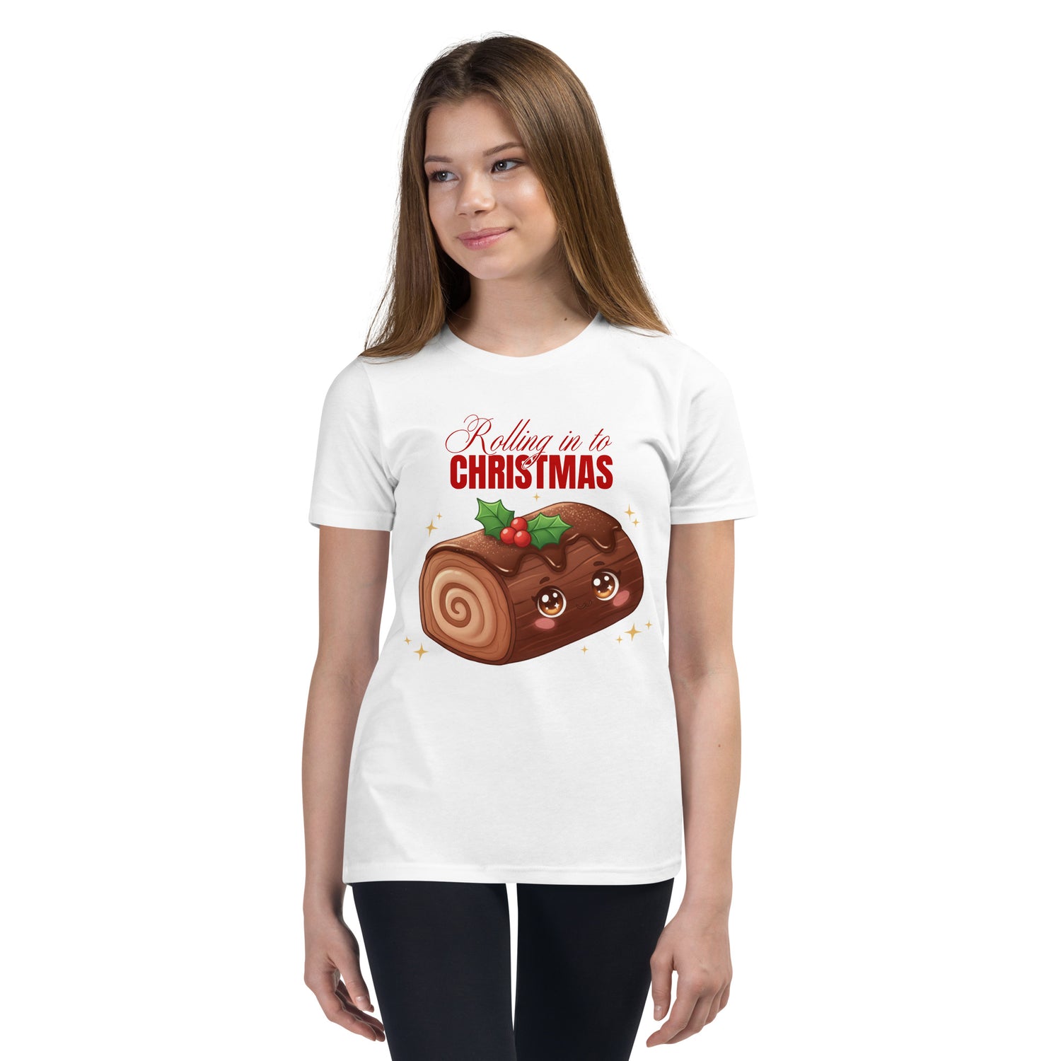 &quot;Rolling in to Christmas&quot;- Black | Youth Short Sleeve T-Shirt | – RB Designa Co