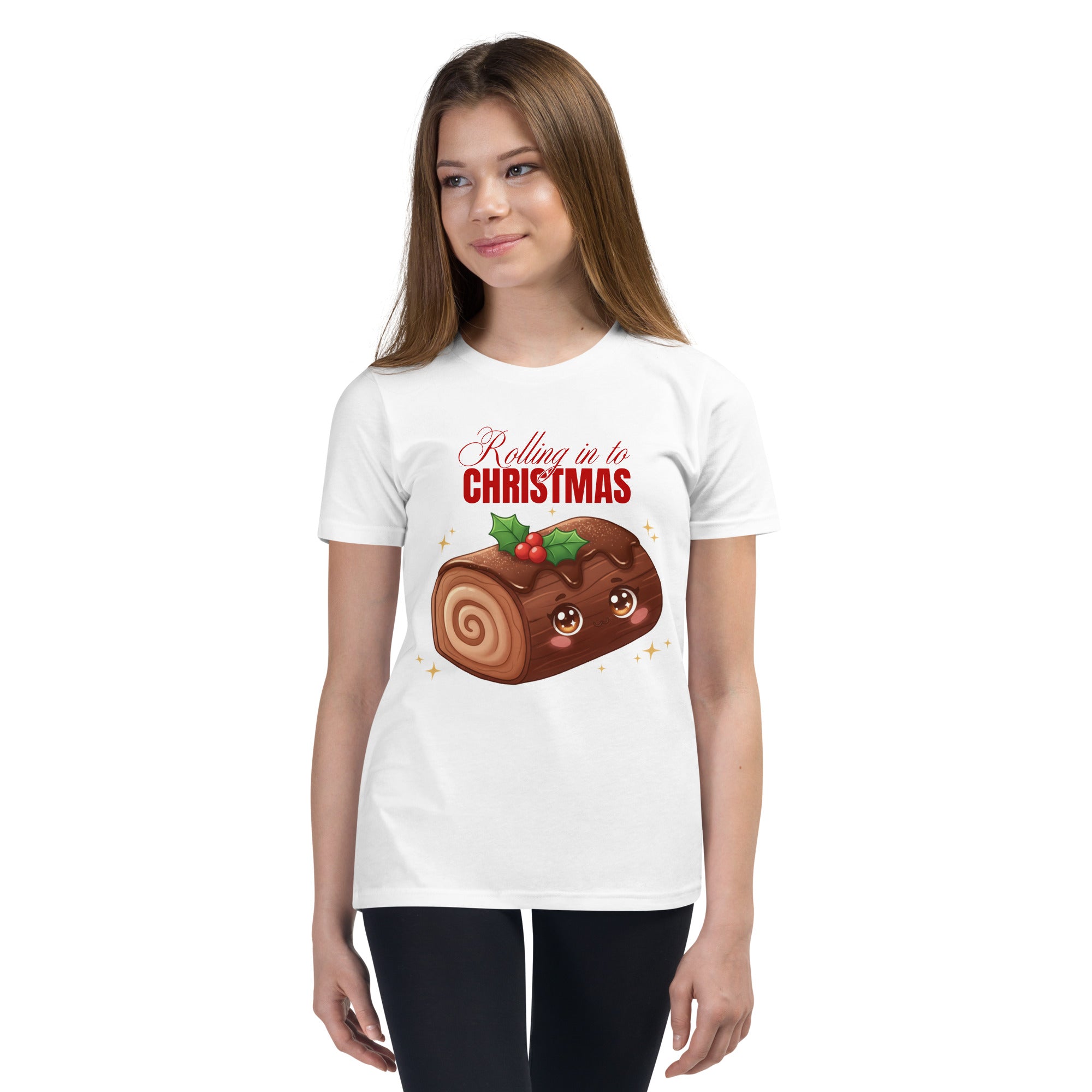 &quot;Rolling in to Christmas&quot;- Black | Youth Short Sleeve T-Shirt | – RB Designa Co